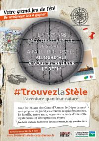 TrouvezlaStèle, l'aventure grandeur nature des Côtes d'Armor !. Du 12 juin au 4 octobre 2015. Cotes-dArmor. 